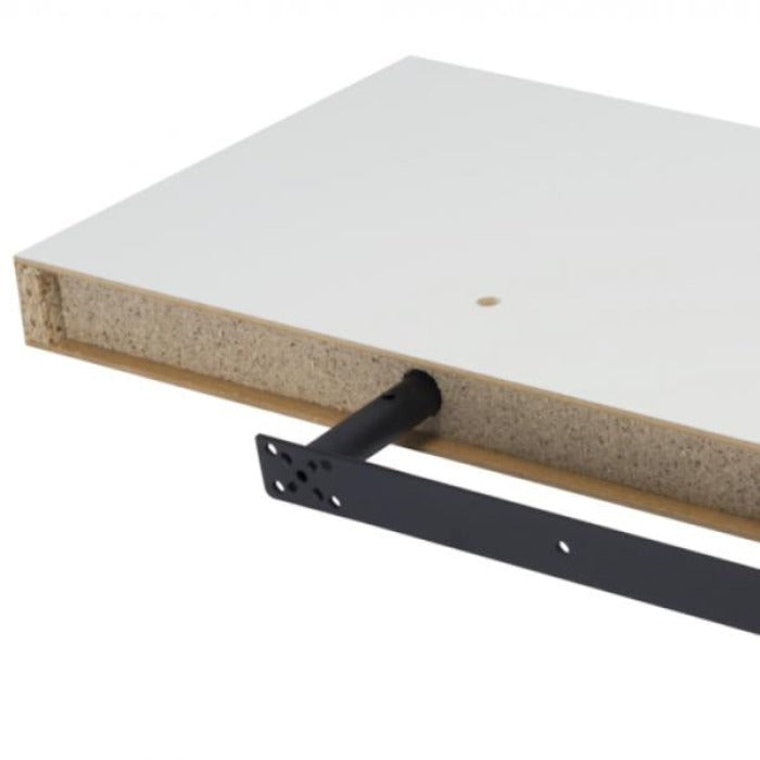 Duraline Floating Shelf XL4 Push Fix White Lacquered 38mm 60x23,5cm