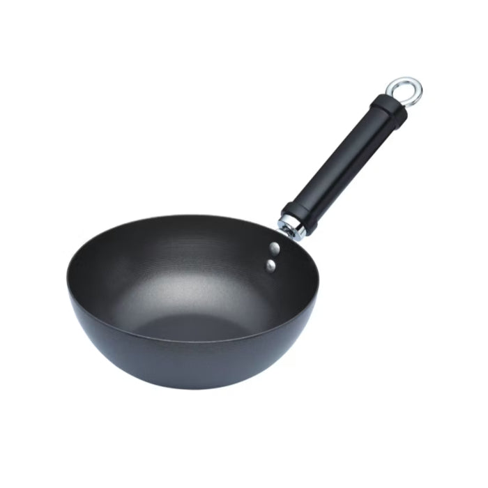 KitchenCraft World of Flavours Oriental Carbon Steel 20cm Non-Stick Wok