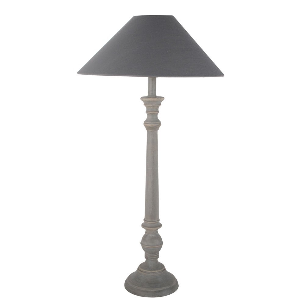 Mayling Antique Grey Table Lamp with Shade