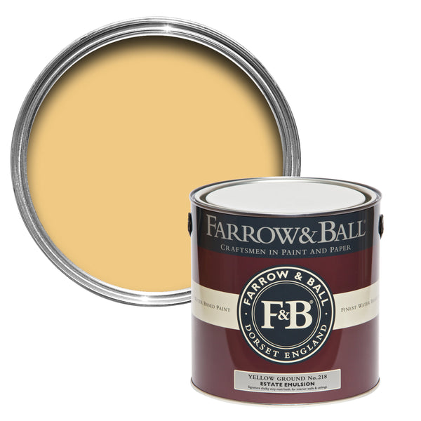 750ml Full Gloss Yellow Ground No.218 Farrow & Ball Paint Colour